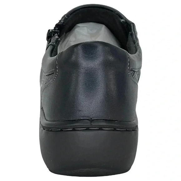 Clarks Womens Loafers 7M Cora Giny Black Pebbled Leather Ultimate Comfort - Picture 5 of 12